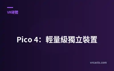 Pico 4：輕量級獨立裝置