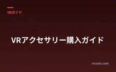 VRアクセサリー購入ガイド