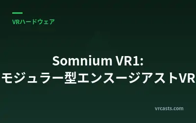 Somnium VR1: モジュラー型エンスージアストVR