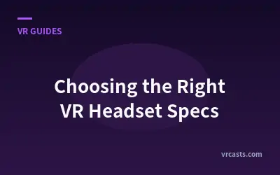 Choosing the Right VR Headset Specs