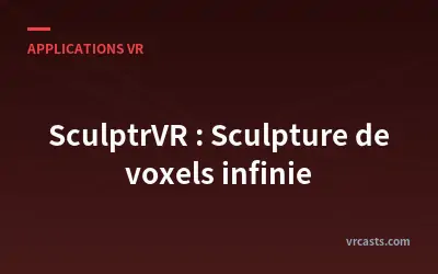 SculptrVR : Sculpture de voxels infinie