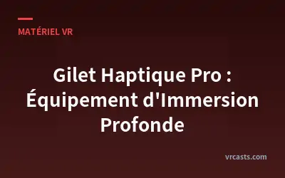 Gilet Haptique Pro : Équipement d'Immersion Profonde