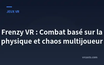 Frenzy VR : Combat basé sur la physique et chaos multijoueur