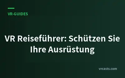 VR Reiseführer: Schützen Sie Ihre Ausrüstung