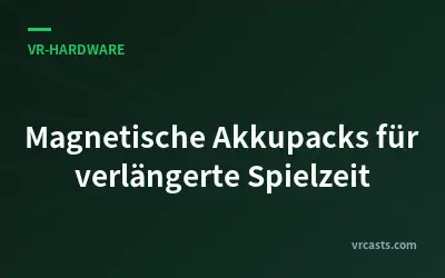 Magnetische Akkupacks für verlängerte Spielzeit