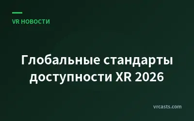 Глобальные стандарты доступности XR 2026