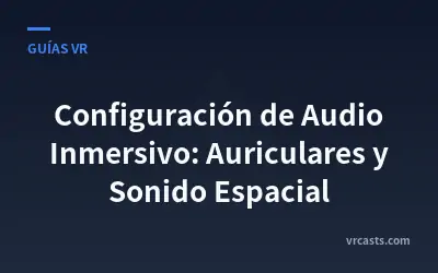 Configuración de Audio Inmersivo: Auriculares y Sonido Espacial