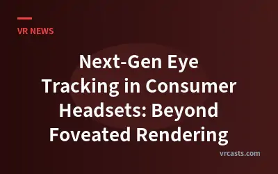 Next-Gen Eye Tracking in Consumer Headsets: Beyond Foveated Rendering