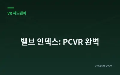 밸브 인덱스: PCVR 완벽