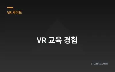 VR 교육 경험