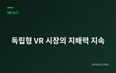 독립형 VR 시장의 지배력 지속