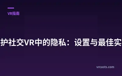 保护社交VR中的隐私：设置与最佳实践