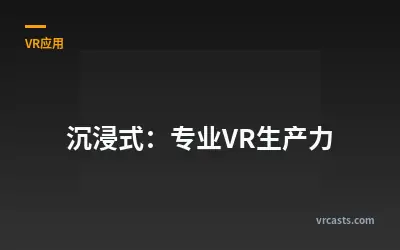 沉浸式：专业VR生产力